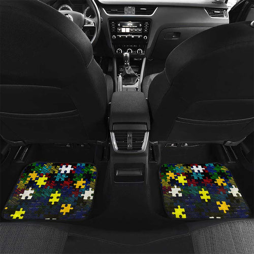 Cowboys Autism Awareness Car Mats Puzzle Flames Rugby Ball