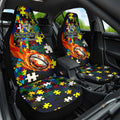 Cowboys Autism Awareness Car Seat Cover Puzzle Flames Rugby Ball