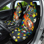 Cowboys Autism Awareness Car Seat Cover Puzzle Flames Rugby Ball