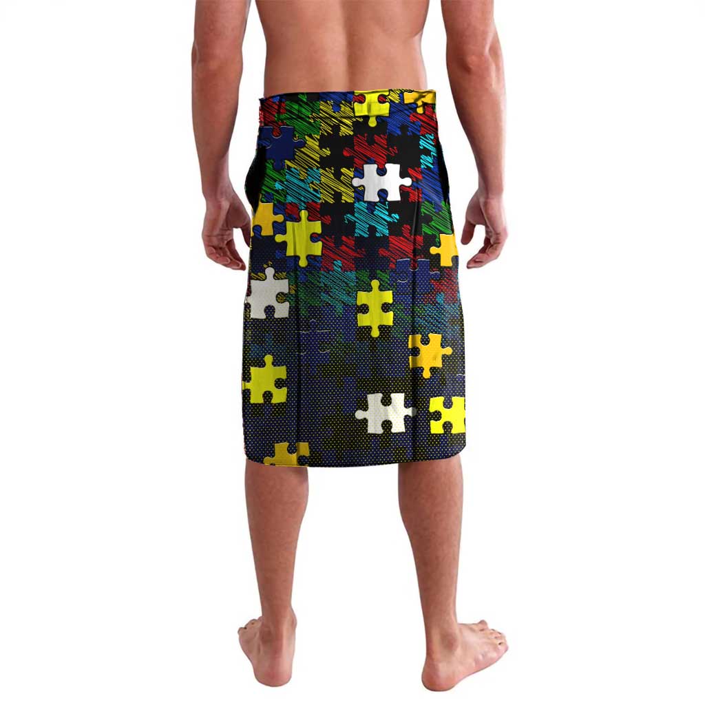 Cowboys Autism Awareness Lavalava Puzzle Flames Rugby Ball