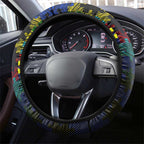 Cowboys Autism Awareness Steering Wheel Cover Puzzle Flames Rugby Ball