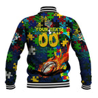 Eels Autism Awareness Baseball Jacket Puzzle Flames Rugby Ball
