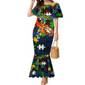 Eels Autism Awareness Mermaid Dress Puzzle Flames Rugby Ball