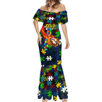 Eels Autism Awareness Mermaid Dress Puzzle Flames Rugby Ball