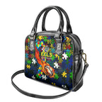 Eels Autism Awareness Shoulder Handbag Puzzle Flames Rugby Ball