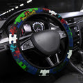 Eels Autism Awareness Steering Wheel Cover Puzzle Flames Rugby Ball