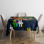 Eels Autism Awareness Tablecloth Puzzle Flames Rugby Ball