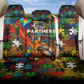 Panthers Autism Awareness Back Car Seat Cover Puzzle Flames Rugby Ball