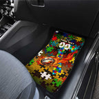 Panthers Autism Awareness Car Mats Puzzle Flames Rugby Ball