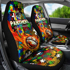 Panthers Autism Awareness Car Seat Cover Puzzle Flames Rugby Ball