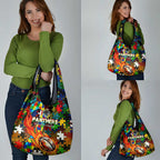 Panthers Autism Awareness Grocery Bag Puzzle Flames Rugby Ball