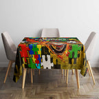 Panthers Autism Awareness Tablecloth Puzzle Flames Rugby Ball