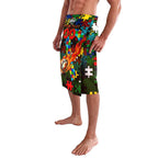 Rabbitohs Autism Awareness Lavalava Puzzle Flames Rugby Ball