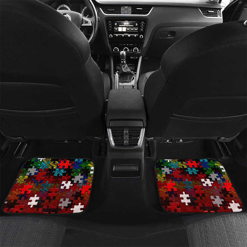Dragons Autism Awareness Car Mats Puzzle Flames Rugby Ball