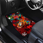 Dragons Autism Awareness Car Mats Puzzle Flames Rugby Ball