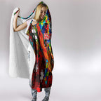 Dragons Autism Awareness Hooded Blanket Puzzle Flames Rugby Ball