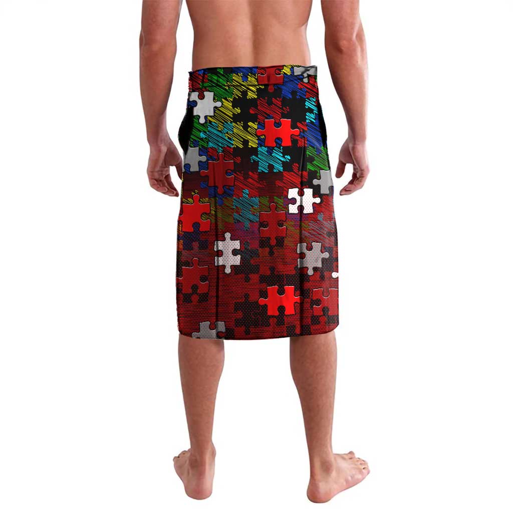 Dragons Autism Awareness Lavalava Puzzle Flames Rugby Ball