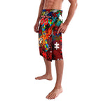 Dragons Autism Awareness Lavalava Puzzle Flames Rugby Ball