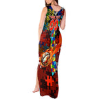 Dragons Autism Awareness Tank Maxi Dress Puzzle Flames Rugby Ball