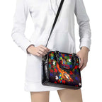 Roosters Autism Awareness Shoulder Handbag Puzzle Flames Rugby Ball