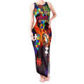 Roosters Autism Awareness Tank Maxi Dress Puzzle Flames Rugby Ball