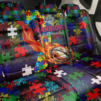 New Zealand Warriors Autism Awareness Back Car Seat Cover Puzzle Flames Rugby Ball