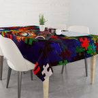 New Zealand Warriors Autism Awareness Tablecloth Puzzle Flames Rugby Ball