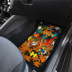 Tigers Autism Awareness Car Mats Puzzle Flames Rugby Ball