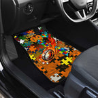 Tigers Autism Awareness Car Mats Puzzle Flames Rugby Ball