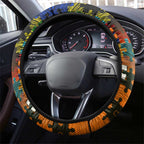 Tigers Autism Awareness Steering Wheel Cover Puzzle Flames Rugby Ball