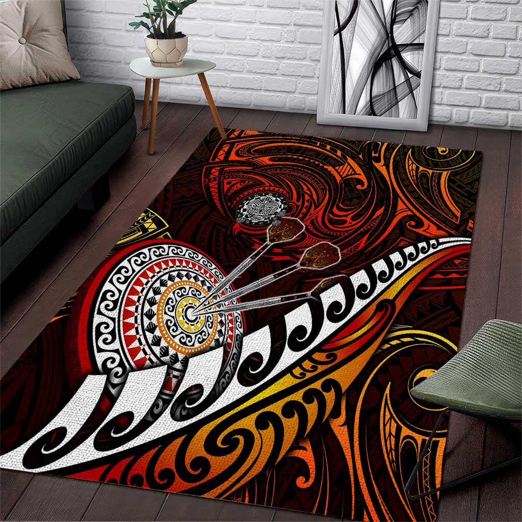 Fern Maori Darts Area Rug New Zealand Darts