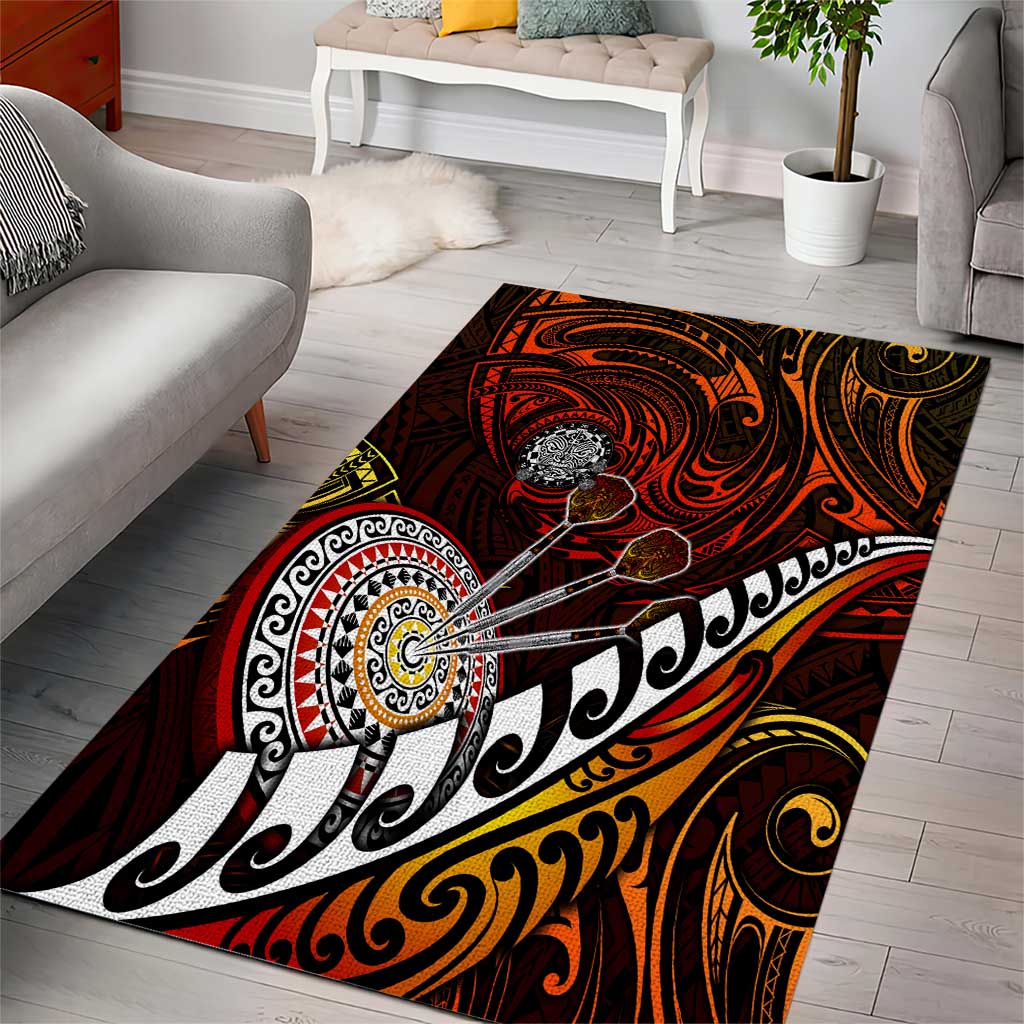 Fern Maori Darts Area Rug New Zealand Darts