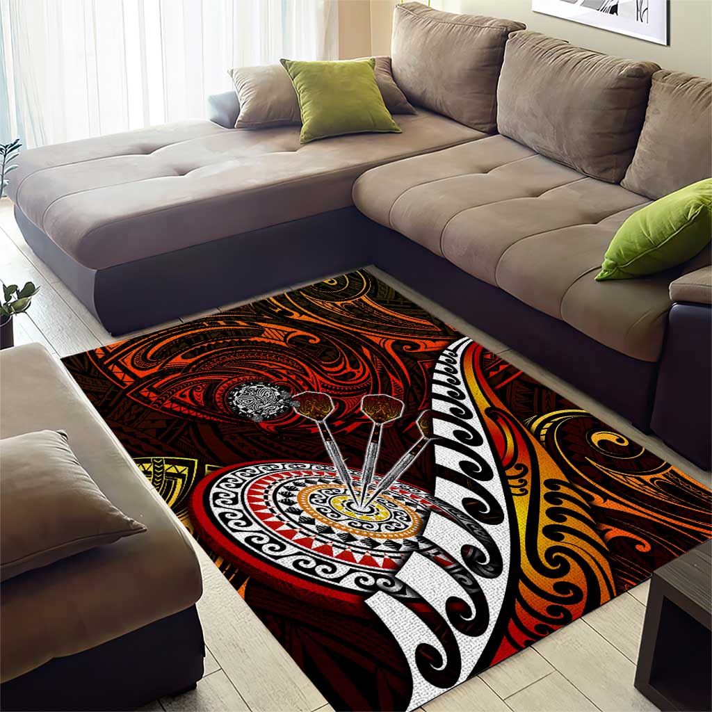 Fern Maori Darts Area Rug New Zealand Darts