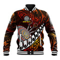 Personalised Fern Maori Darts Baseball Jacket New Zealand Darts