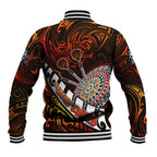 Personalised Fern Maori Darts Baseball Jacket New Zealand Darts