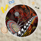 Fern Maori Darts Beach Blanket New Zealand Darts