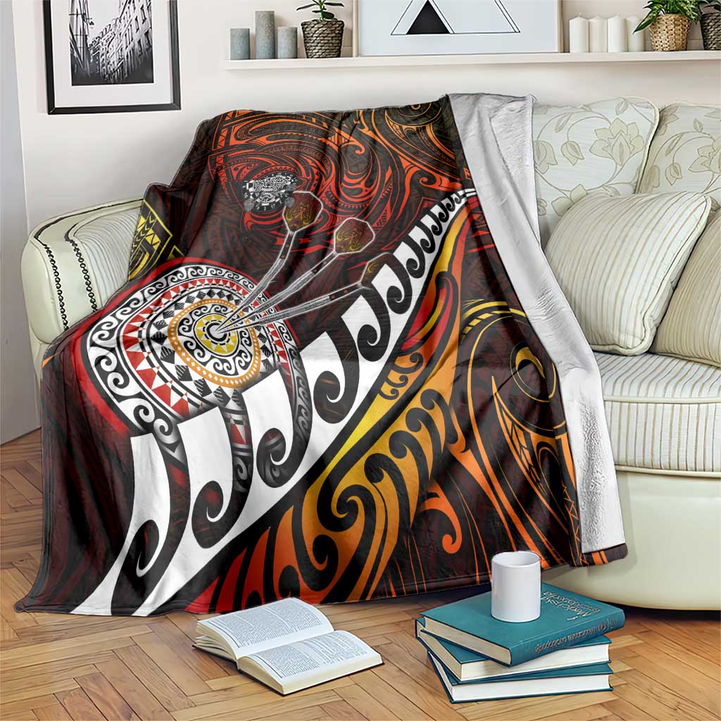 Fern Maori Darts Blanket New Zealand Darts