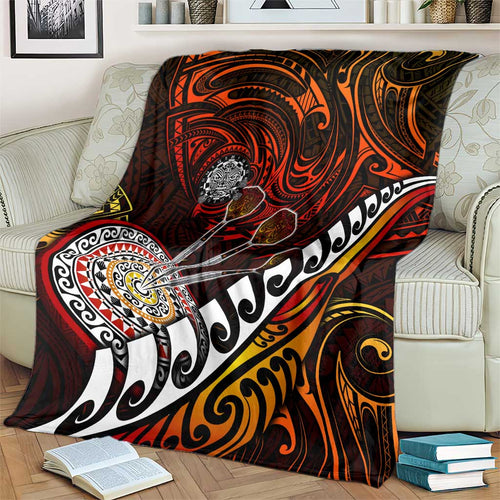Fern Maori Darts Blanket New Zealand Darts