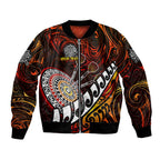 Personalised Fern Maori Darts Bomber Jacket New Zealand Darts