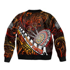 Personalised Fern Maori Darts Bomber Jacket New Zealand Darts