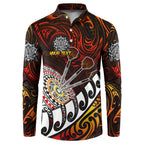 Personalised Fern Maori Darts Button Sweatshirt New Zealand Darts