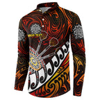 Personalised Fern Maori Darts Button Sweatshirt New Zealand Darts