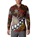 Personalised Fern Maori Darts Button Sweatshirt New Zealand Darts
