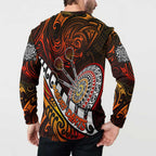 Personalised Fern Maori Darts Button Sweatshirt New Zealand Darts