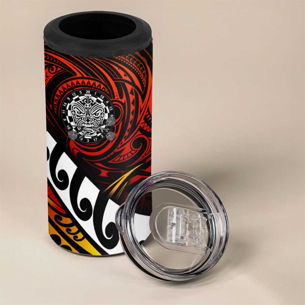 Fern Maori Darts 4 in 1 Can Cooler Tumbler New Zealand Darts