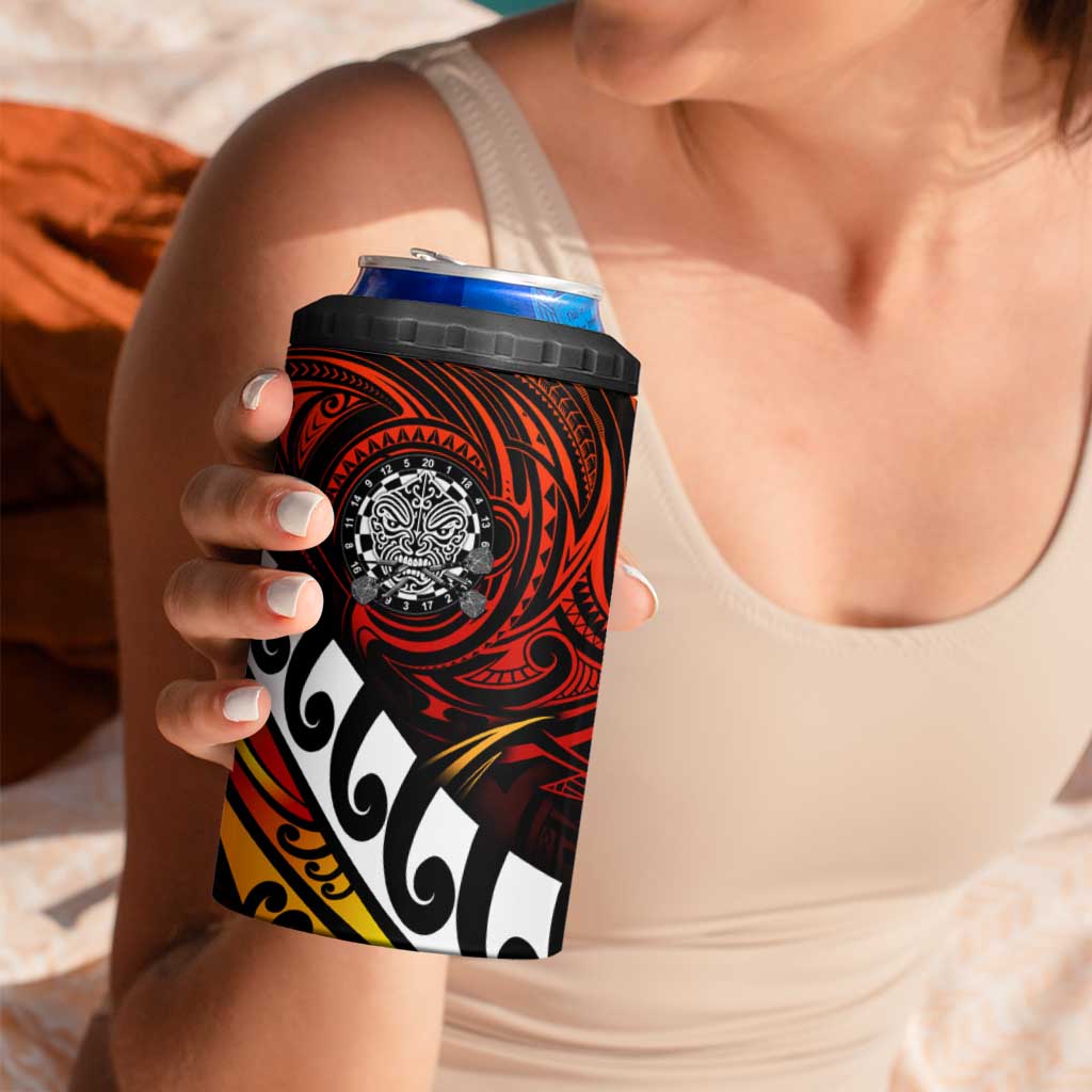 Fern Maori Darts 4 in 1 Can Cooler Tumbler New Zealand Darts