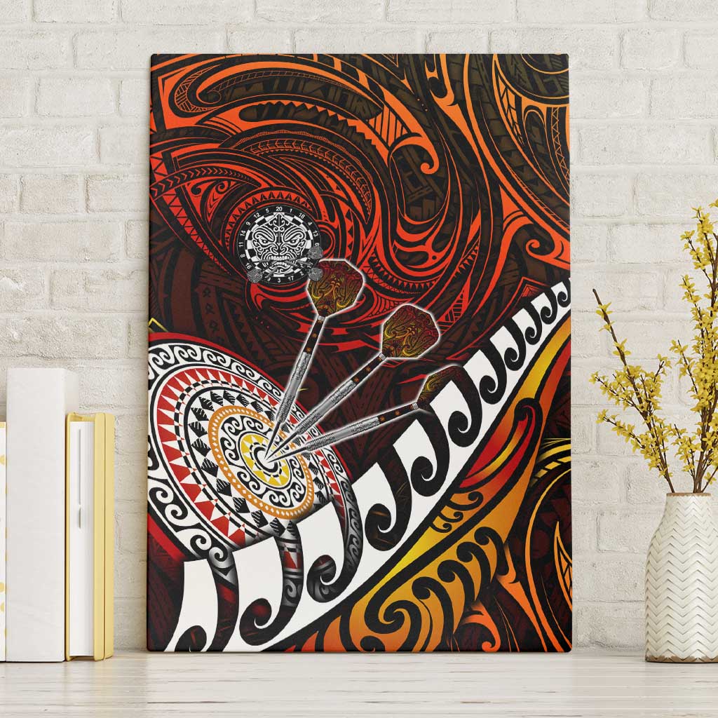 Fern Maori Darts Canvas Wall Art New Zealand Darts