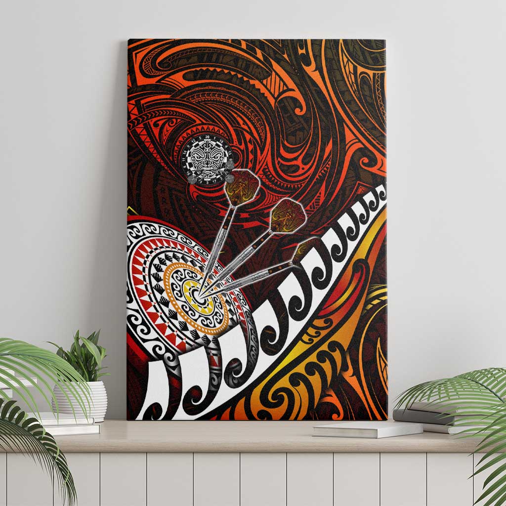 Fern Maori Darts Canvas Wall Art New Zealand Darts