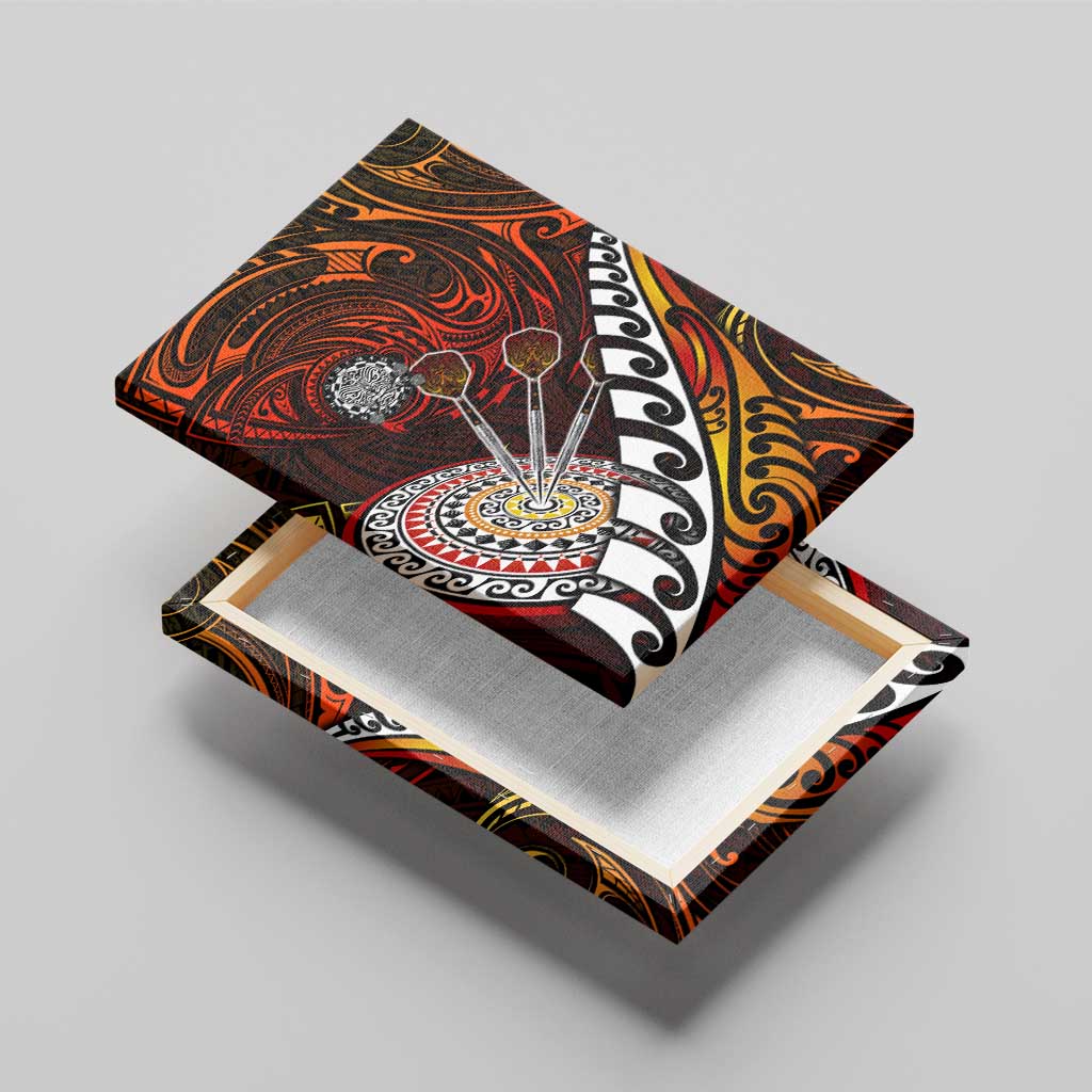 Fern Maori Darts Canvas Wall Art New Zealand Darts