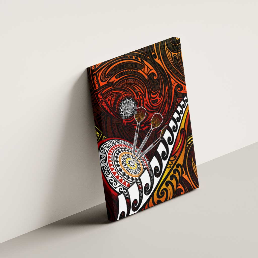 Fern Maori Darts Canvas Wall Art New Zealand Darts